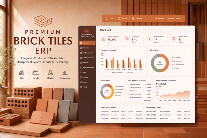 Brick & Tiles Factory Management software preview