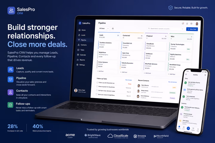 CRM System software preview