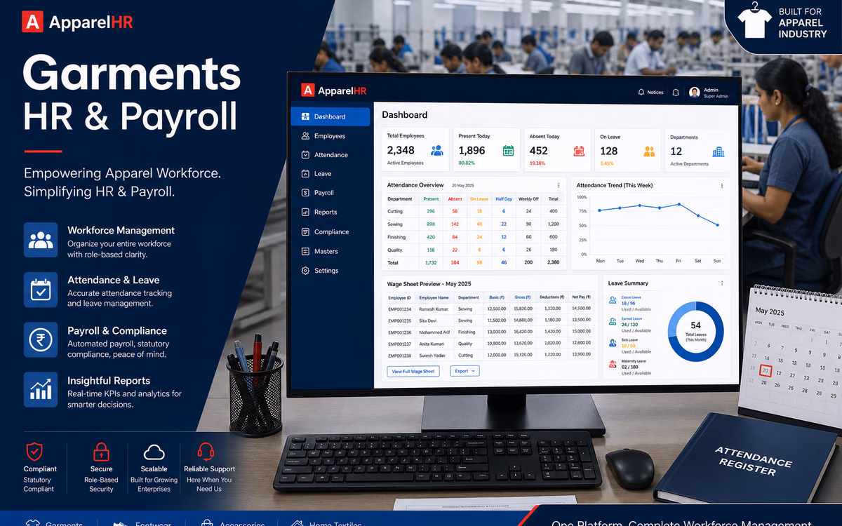 Garments HR & Payroll software preview