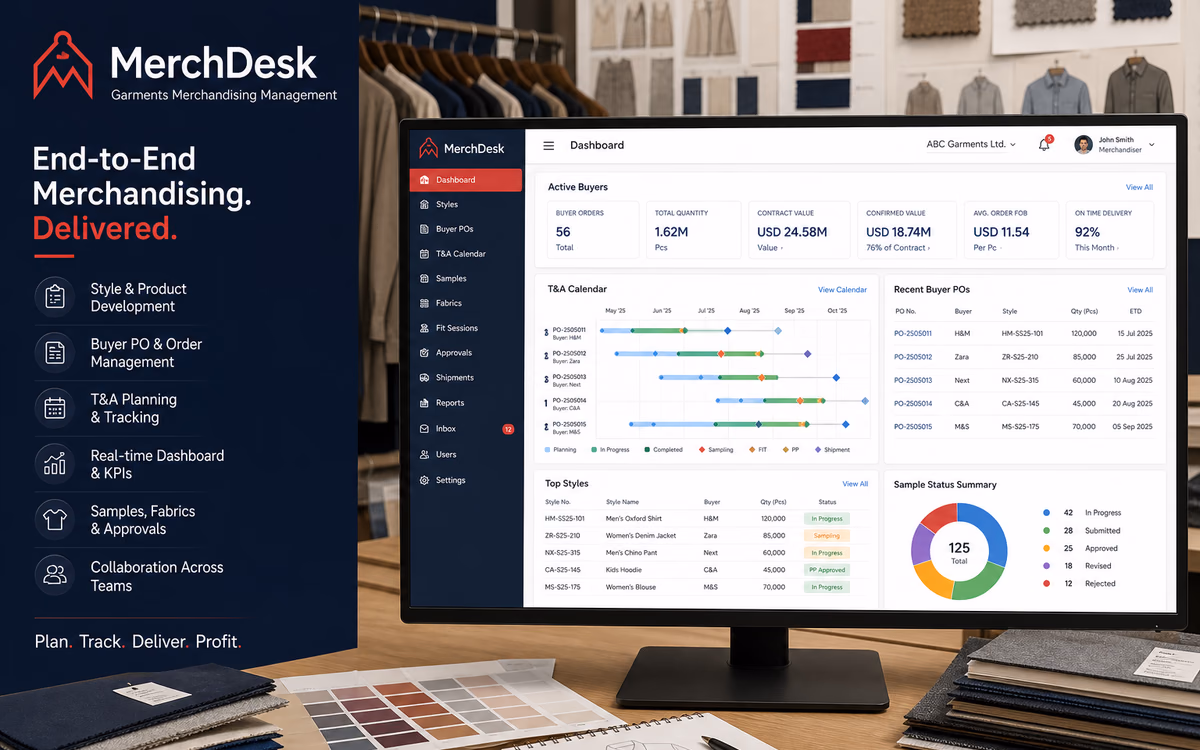 Garments Merchandising Management software preview
