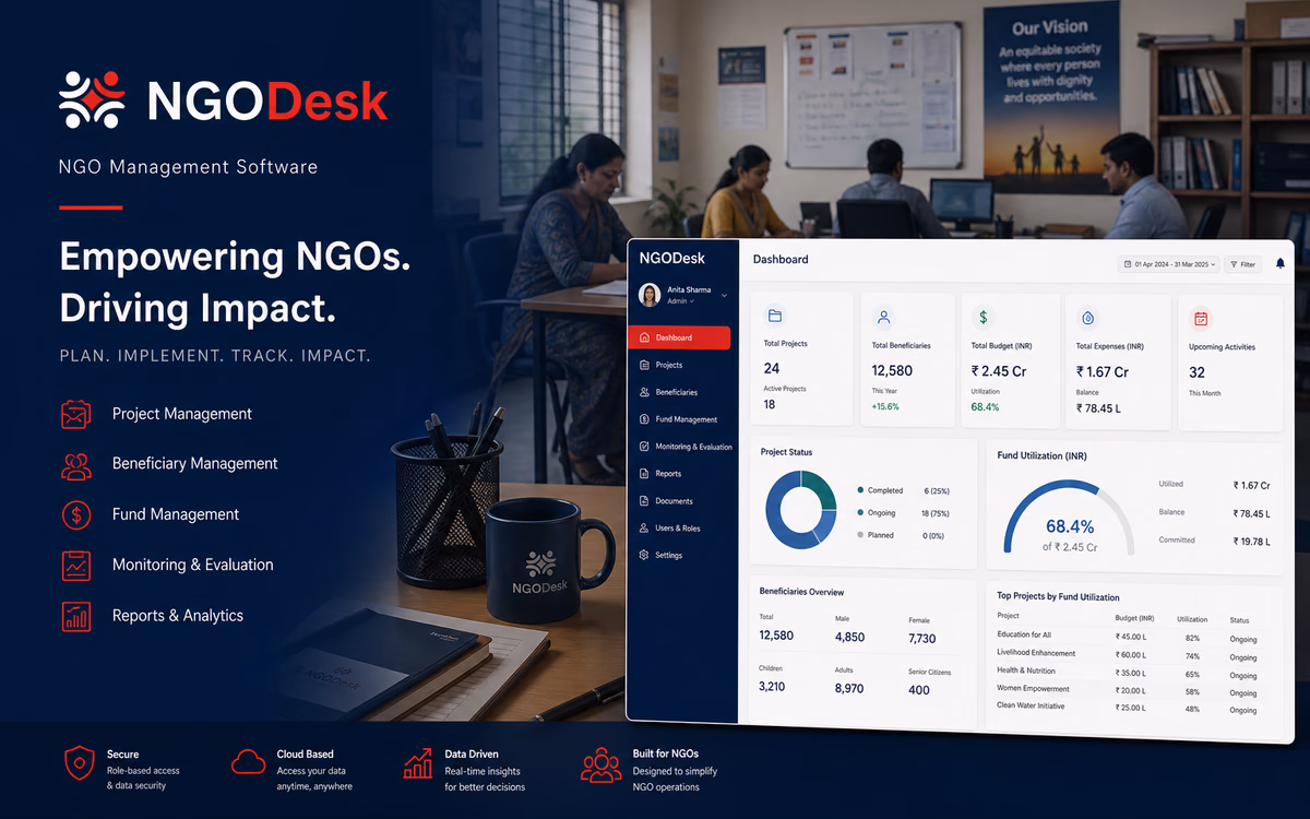 NGO Management Software software preview