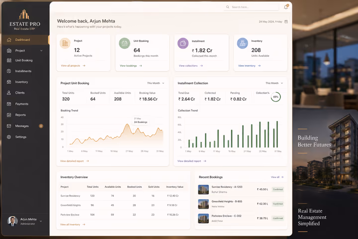 Real Estate Management software preview