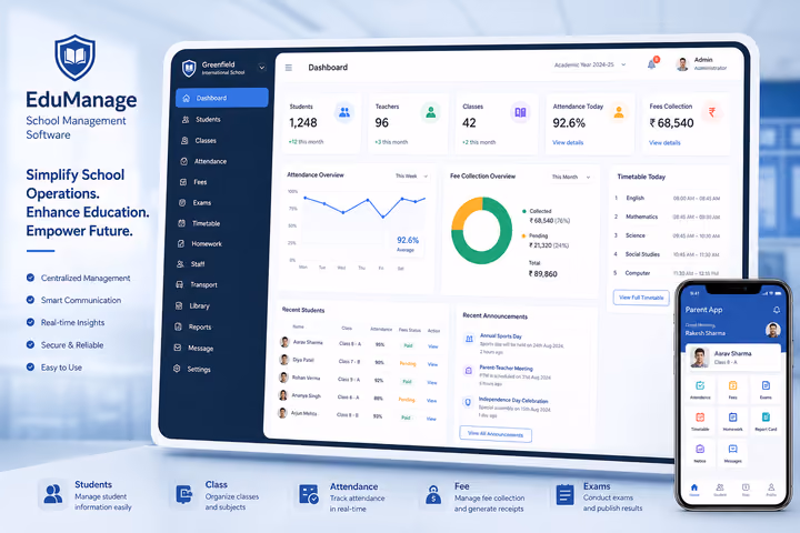 School Management software preview