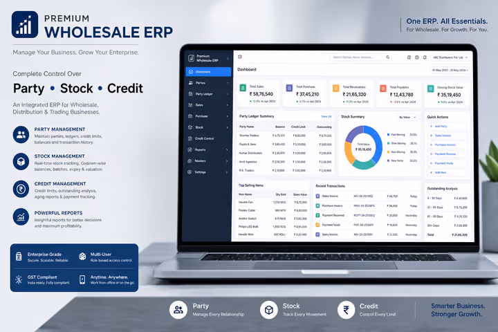 Wholesale ERP software preview