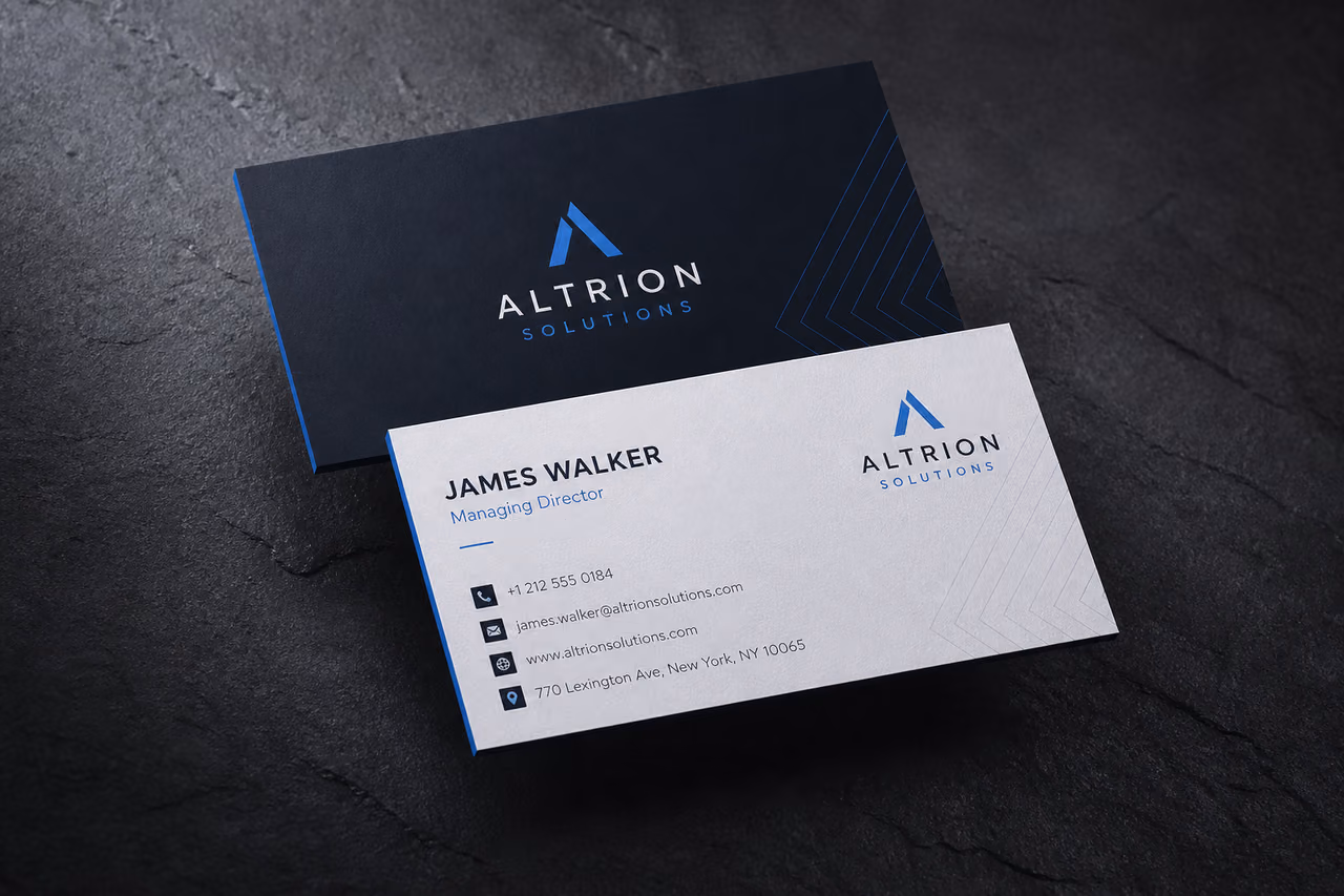 Visiting Card Design — Front