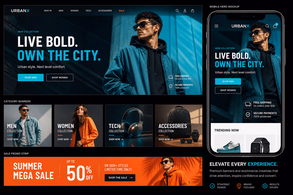 Web Banner & E-commerce Creative cover