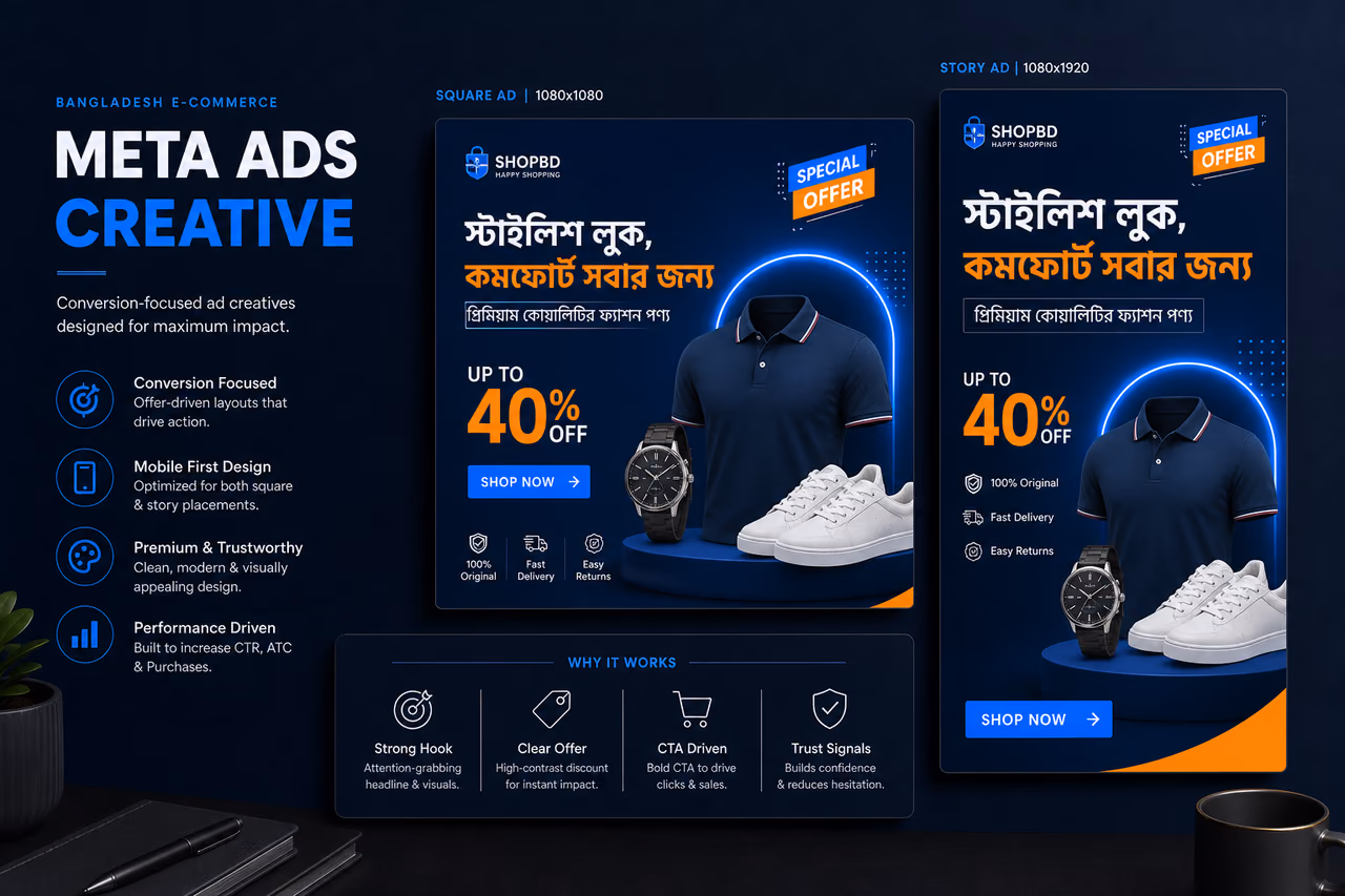 Facebook Ads Creative Design — Square Ad