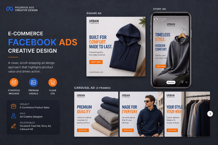 Facebook Ads Creative Design marketing preview