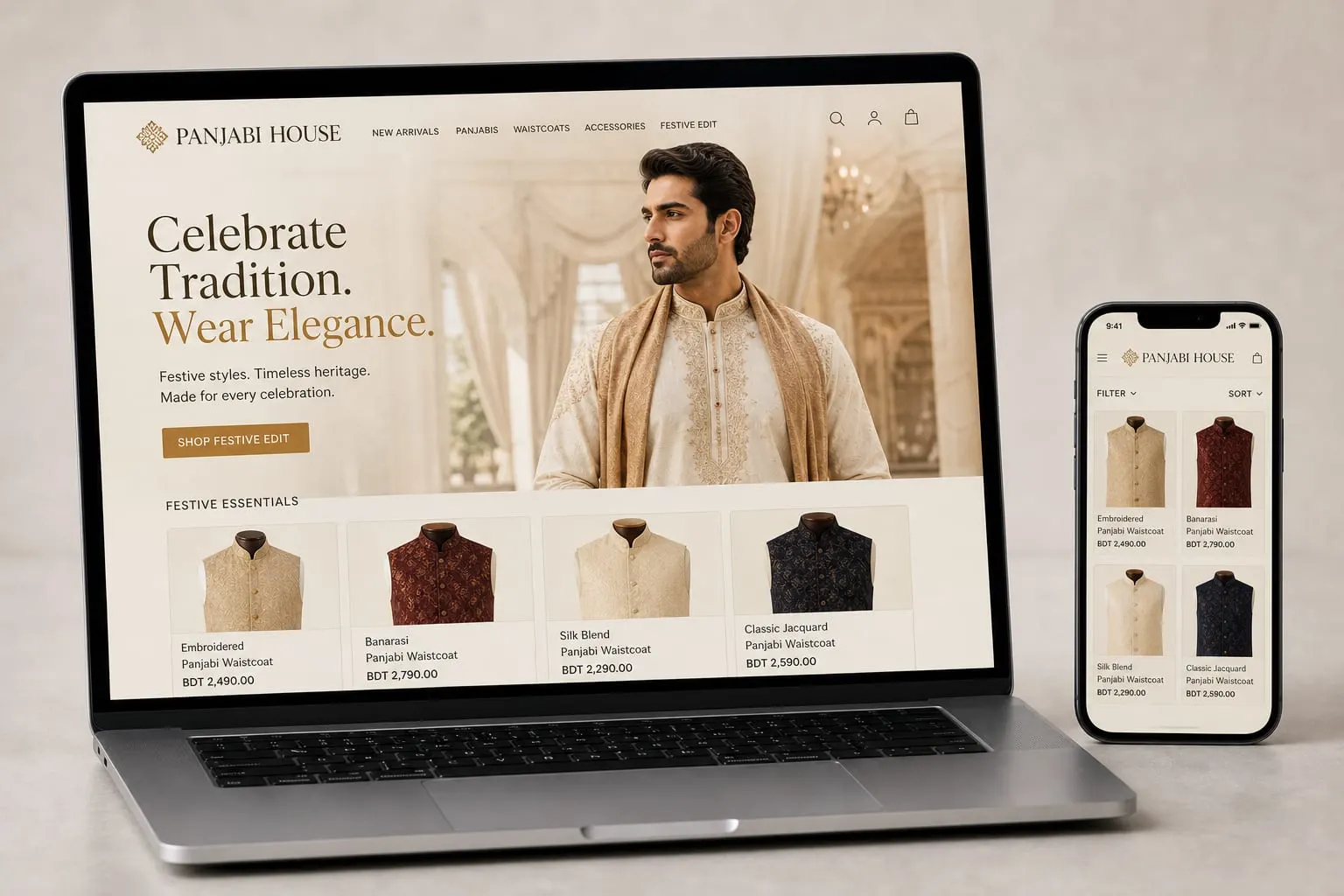 PANJABI HOUSE website template preview