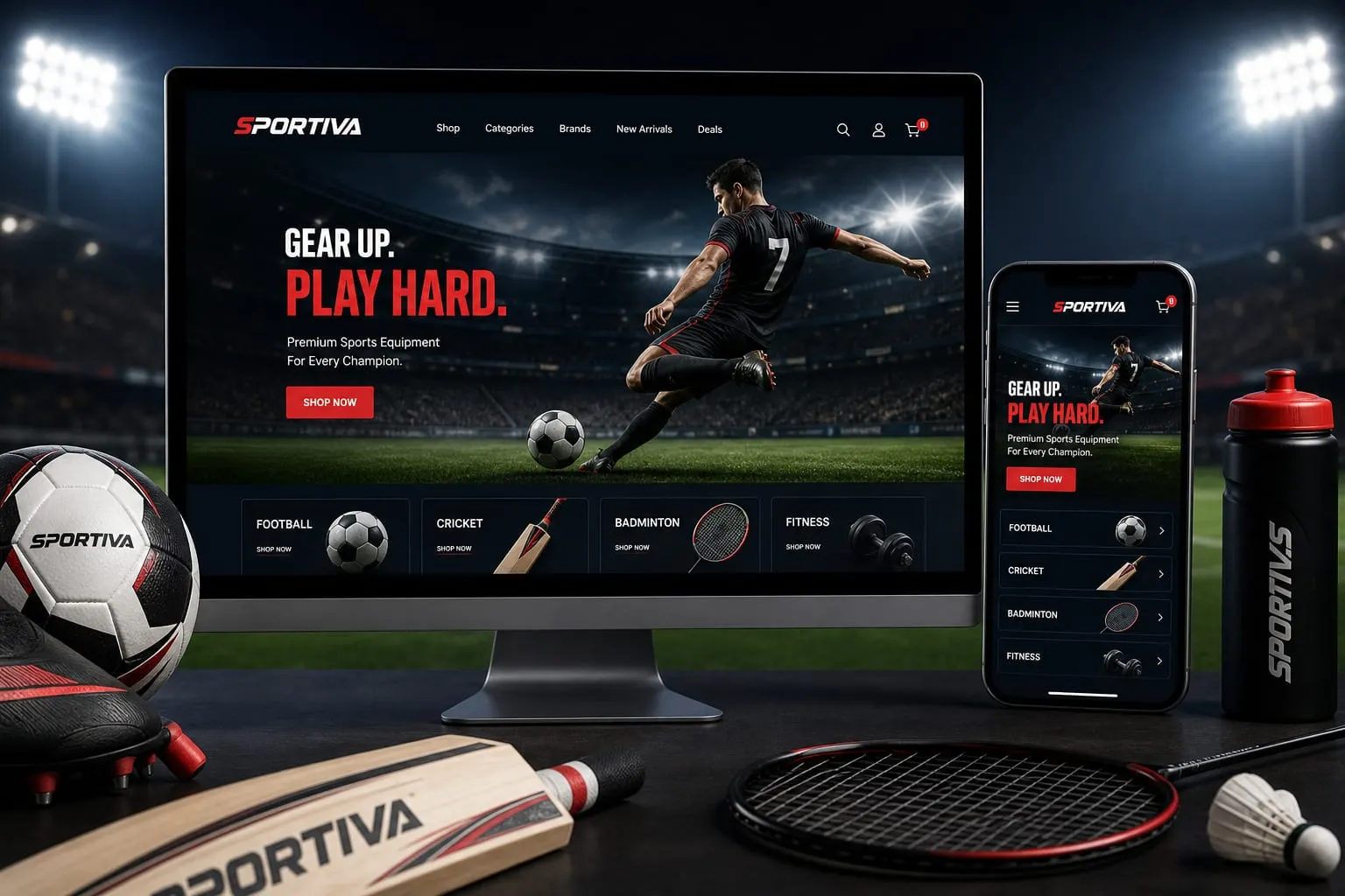 SPORTIVA website template preview