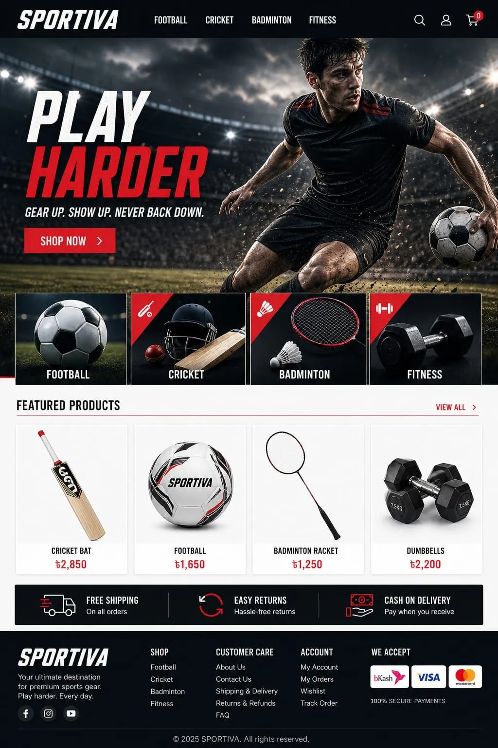 SPORTIVA Homepage page