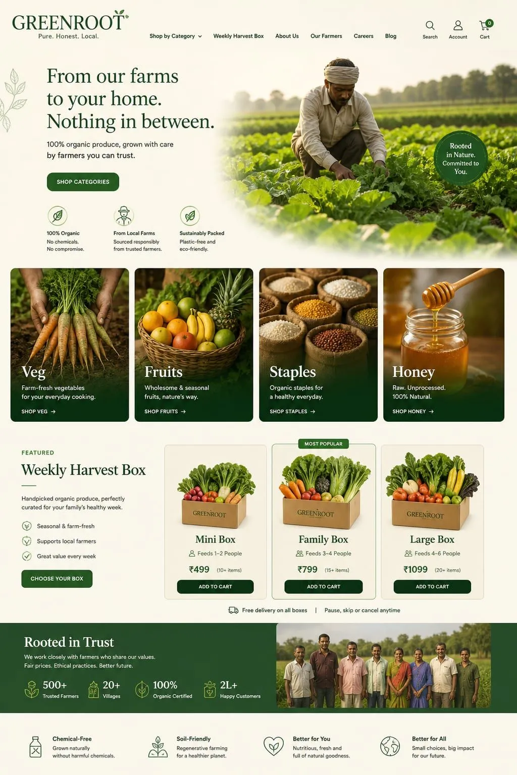 GREENROOT Homepage page