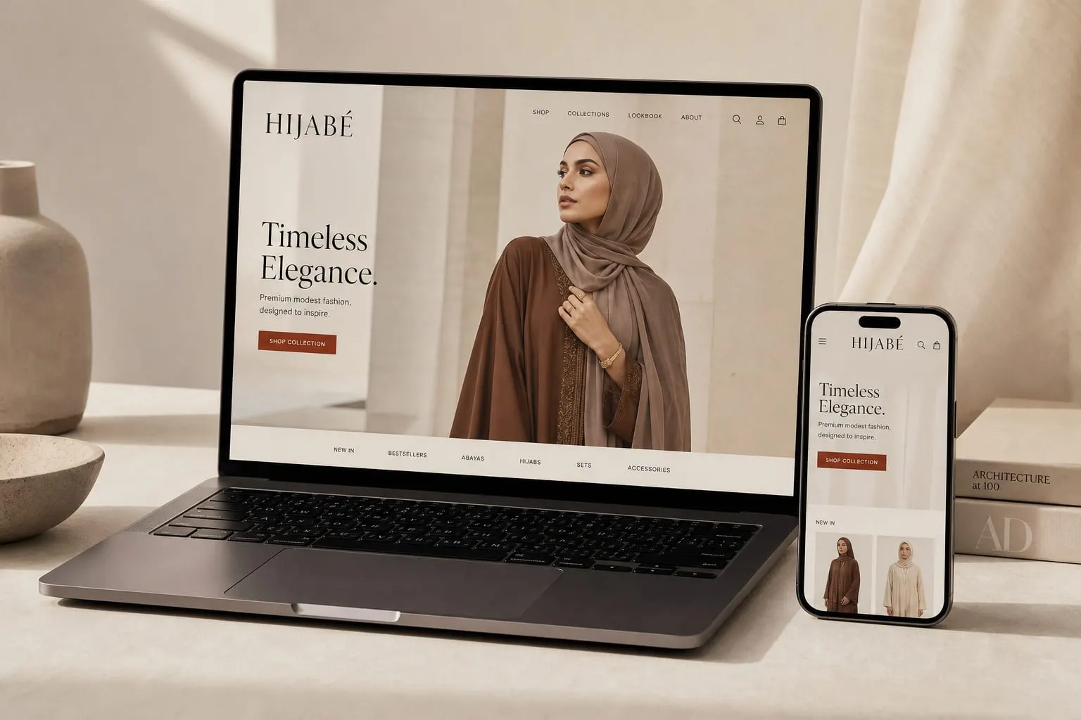 HIJABÉ website template preview