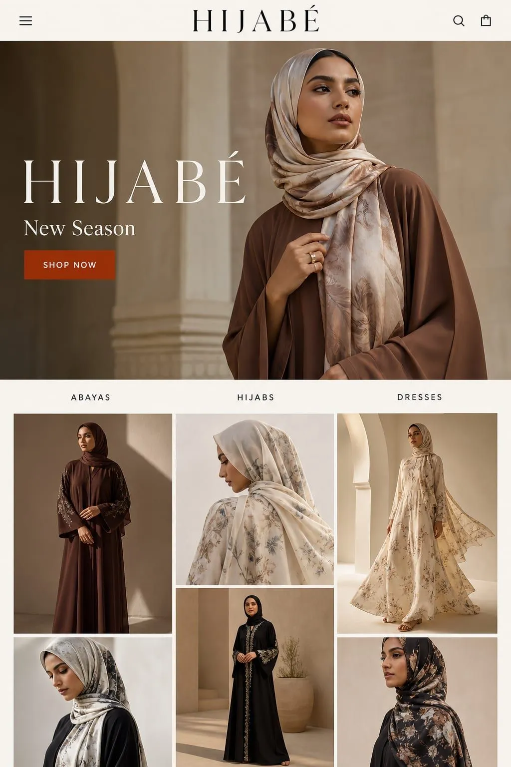 HIJABÉ Homepage page