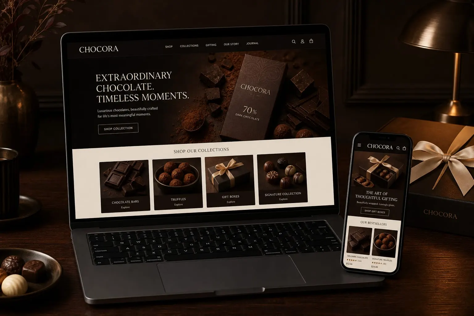 CHOCORA website template preview