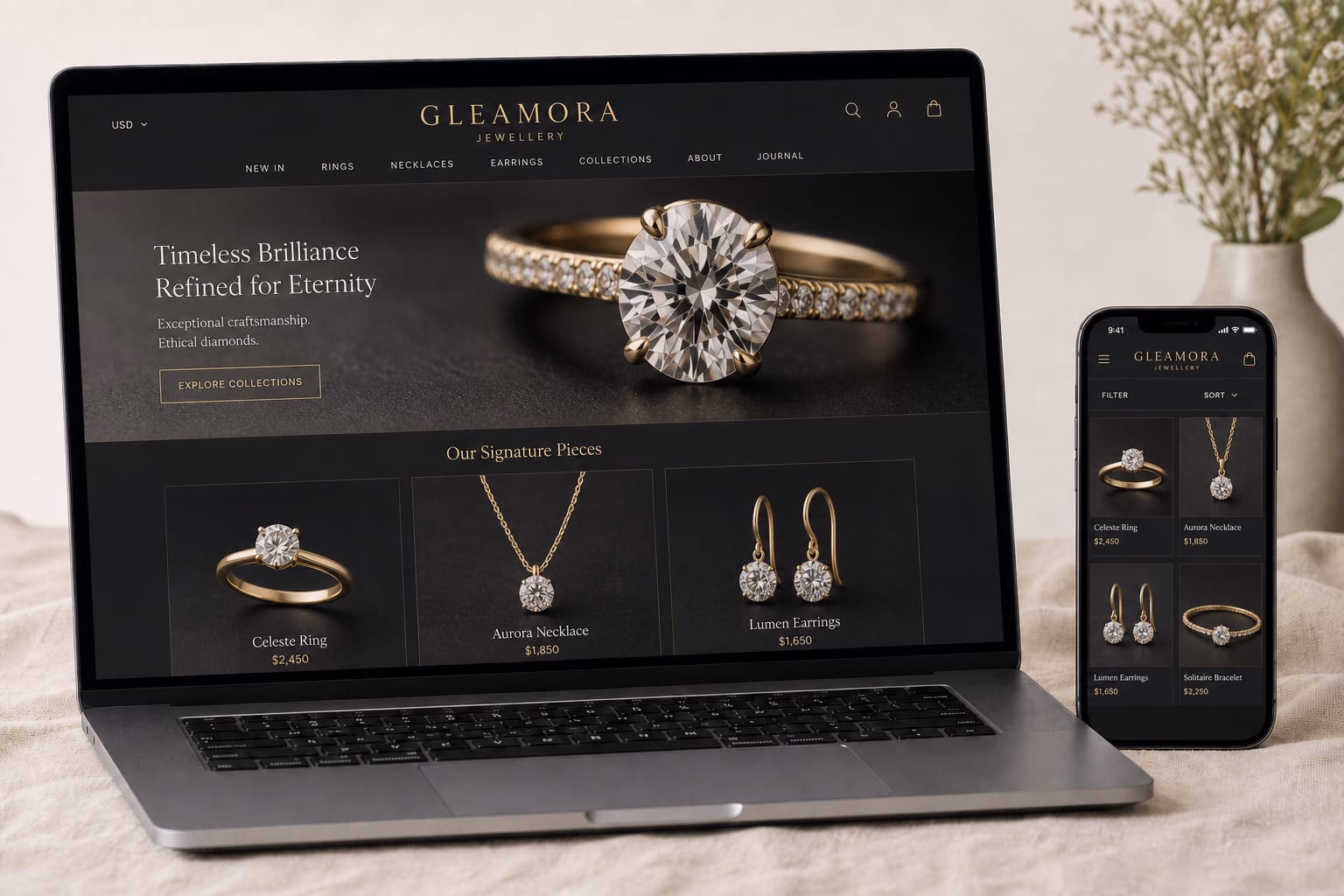 GLEAMORA Jewellery preview